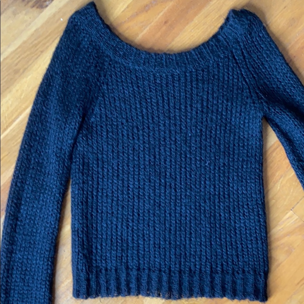 Perfect Fit Sheer Black Sweater
